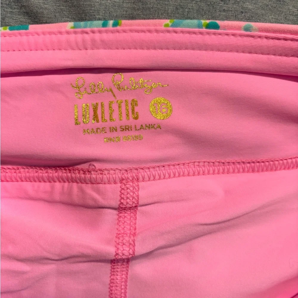 Lilly Pulitzer Pink and Green Tropical Skort - Picture 3 of 6